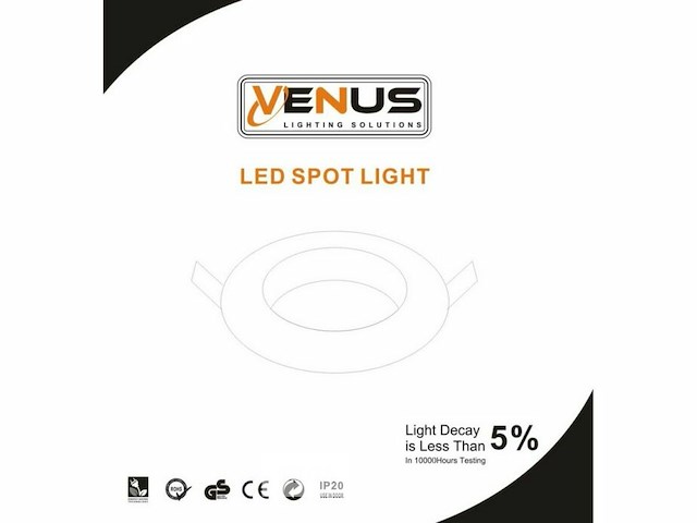 50 x downlight fitting – draaibaar – gu10 – wit – ip20 - afbeelding 6 van  6