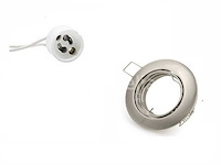 50 x downlight fitting – draaibaar – gu10 – zilver – ip20 - afbeelding 2 van  5