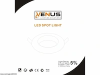 50 x downlight fitting – draaibaar – gu10 – zilver – ip20 - afbeelding 6 van  6