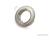 50 x downlight fitting – draaibaar – gu10 – zilver – ip20 - afbeelding 2 van  5