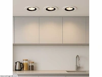 50 x downlight fitting – draaibaar – gu10 – zwart/wit – ip20 - afbeelding 2 van  6
