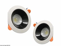 50 x downlight fitting – draaibaar – gu10 – zwart/wit – ip20 - afbeelding 3 van  6