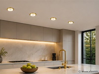 50 x downlight fitting – gu10 – goud – ø70mm – ip20 – kadife - afbeelding 1 van  5