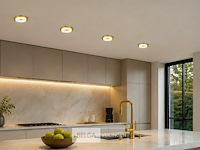 50 x downlight fitting – gu10 – goud – ø70mm – ip20 – kadife - afbeelding 1 van  6
