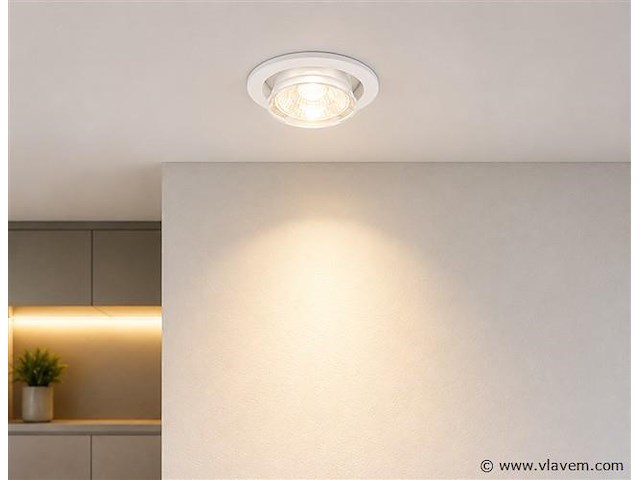 50 x downlight fitting – gu10 – wit – ø90mm – ip20 – mint-1 - afbeelding 1 van  4