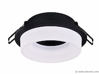 50 x downlight fitting – gu10 – zwart – ø70mm – ip20 – kadife - afbeelding 2 van  5