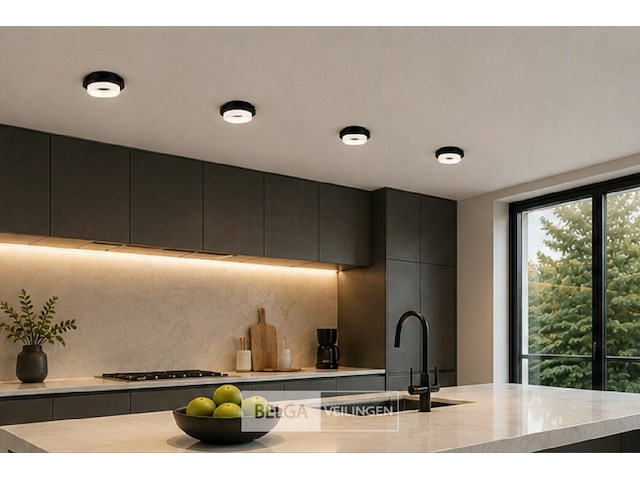 50 x downlight fitting – gu10 – zwart – ø70mm – ip20 – kadife - afbeelding 1 van  6