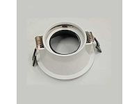 50 x downlight fitting – gu10 – zwart/wit – ip20 - afbeelding 3 van  4