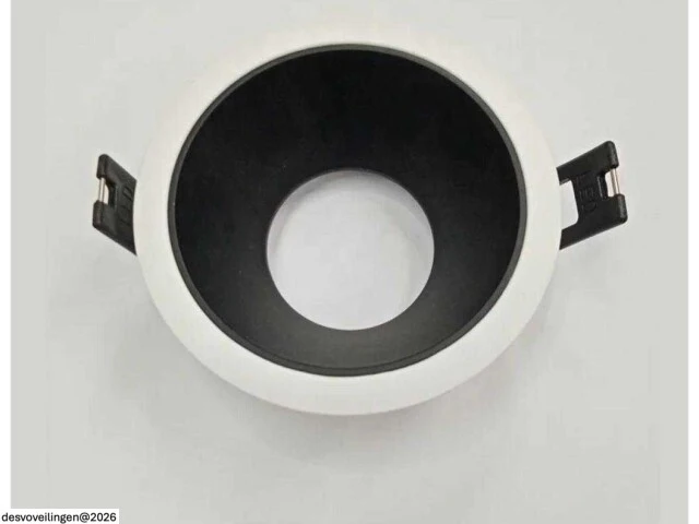50 x downlight fitting – gu10 – zwart/wit – ip20 - afbeelding 3 van  5