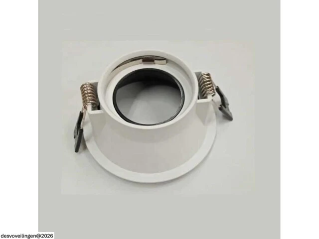 50 x downlight fitting – gu10 – zwart/wit – ip20 - afbeelding 4 van  5