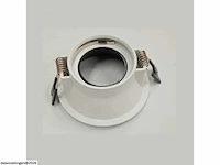 50 x downlight fitting – gu10 – zwart/wit – ip20 - afbeelding 4 van  5