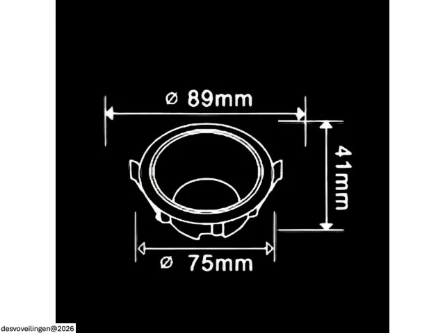 50 x downlight fitting – gu10 – zwart/wit – ip20 - afbeelding 5 van  5
