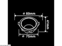 50 x downlight fitting – gu10 – zwart/wit – ip20 - afbeelding 5 van  5