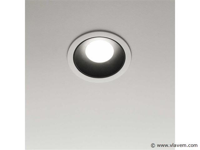 50 x downlight fitting – gu10 – zwart/wit – ip20 - afbeelding 1 van  4
