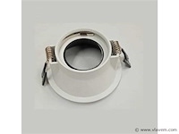 50 x downlight fitting – gu10 – zwart/wit – ip20 - afbeelding 3 van  4