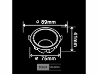 50 x downlight fitting – gu10 – zwart/wit – ip20 - afbeelding 5 van  5