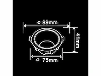 50 x downlight fitting – gu10 – zwart/wit – ip20 - afbeelding 4 van  4