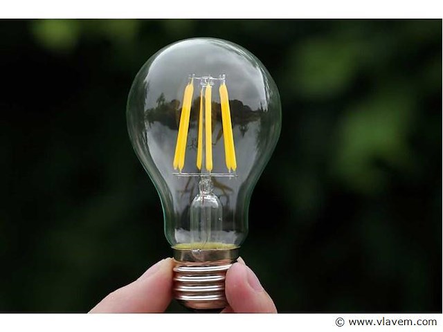 50 x filament led ball lamp 4w – 2700k warm wit – e27 - helder glas - afbeelding 3 van  5