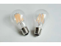 50 x filament led ball lamp 4w – 2700k warm wit – e27 - helder glas - afbeelding 6 van  10