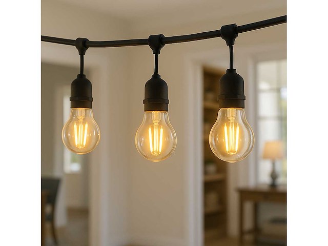 50 x filament led ball lamp 4w – 4200k neutraal wit – e27 - helder glas - afbeelding 1 van  10