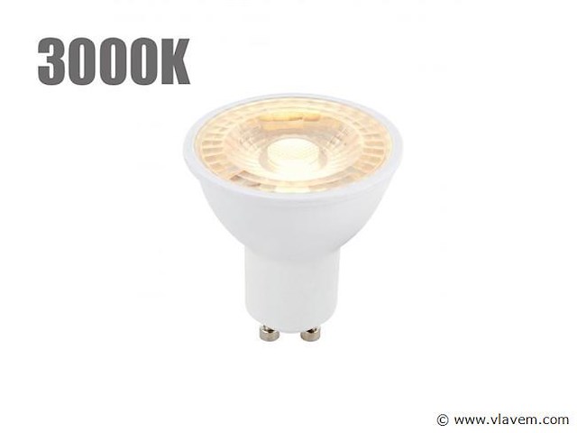50 x gt gu10 ledlampen met lens 3000k - afbeelding 1 van  9