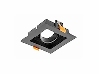 50 x gt square 1.0 design inbouwspots zwart - afbeelding 2 van  6