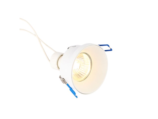 50 x gu10 inbouw armatuur wit met lamphouder - afbeelding 4 van  6