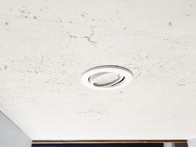 50 x gu10 inbouw armatuur zand wit met lamphouder - afbeelding 2 van  7