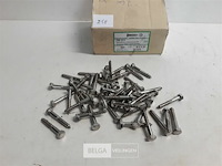 50 x houtdraadbout inox 6x40 mm - afbeelding 2 van  3