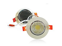 50 x inbouw led downlight – 7w – draaibaar – 6500k koud wit - afbeelding 3 van  6