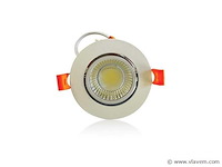 50 x inbouw led downlight – 7w – draaibaar – 6500k koud wit - afbeelding 2 van  6