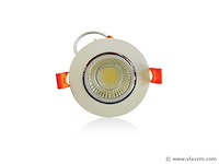 50 x inbouw led downlight – 7w – draaibaar – 6500k koud wit - afbeelding 2 van  6
