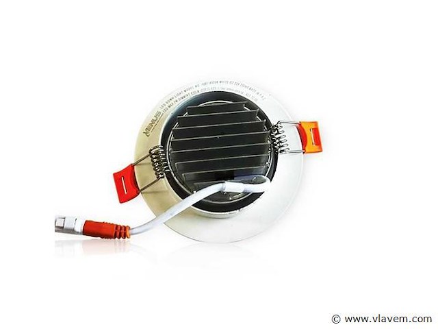 50 x inbouw led downlight – 7w – draaibaar – 6500k koud wit - afbeelding 3 van  6