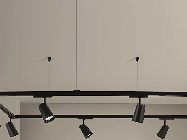 50 x intec 3-fase spanningsrail ophangset zwart - afbeelding 5 van  9