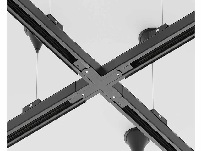 50 x intec 3-fase spanningsrail ophangset zwart - afbeelding 2 van  9