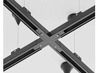 50 x intec 3-fase spanningsrail ophangset zwart - afbeelding 2 van  9