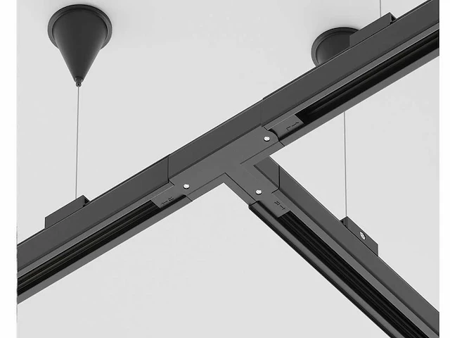 50 x intec 3-fase spanningsrail ophangset zwart - afbeelding 3 van  9