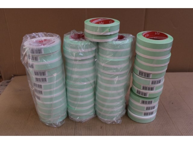 50 x kip duoband groen-wit 25 mm - afbeelding 1 van  1