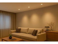 50 x led downlight – 7w – draaibaar – 3000k warm – zilver - afbeelding 5 van  5
