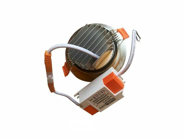 50 x led downlight – 7w – draaibaar – 3000k warm – zilver - afbeelding 3 van  6