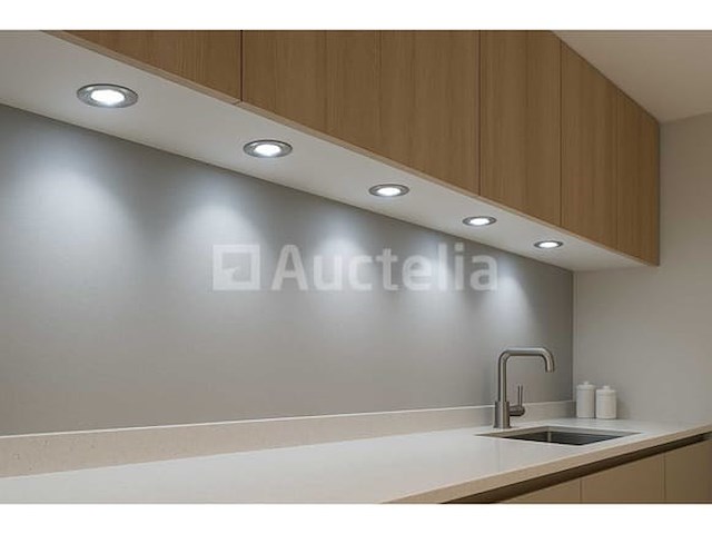 50 x led downlight – 7w – draaibaar – 6500k koud wit – zilver - afbeelding 2 van  4