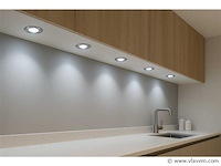 50 x led downlight – 7w – draaibaar – 6500k koud wit – zilver - afbeelding 1 van  4
