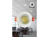 50 x led downlight – 7w – draaibaar – dimbaar – 6500k koud wit – wit