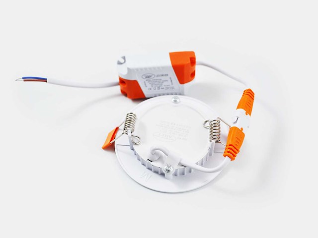 50 x led paneel – rond inbouw – 5w – 6500k koud wit – ip20 - afbeelding 2 van  4