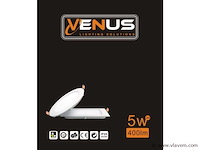 50 x led paneel – rond inbouw – 5w – 6500k koud wit – ip20 - afbeelding 4 van  4