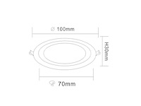 50 x led paneel – warm wit / koud wit – 6w (3w + 3w) – aan/uit - afbeelding 2 van  5