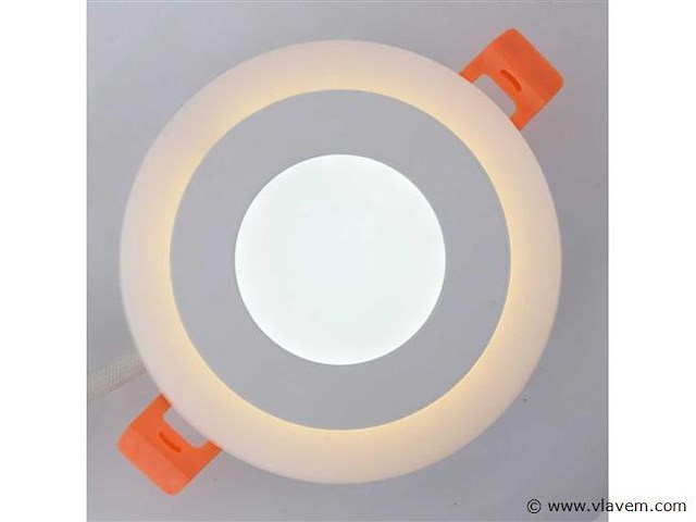 50 x led paneel – warm wit / koud wit – 6w (3w + 3w) – aan/uit - afbeelding 1 van  5