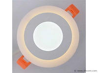 50 x led paneel – warm wit / koud wit – 6w (3w + 3w) – aan/uit - afbeelding 1 van  5