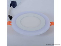 50 x led paneel – warm wit / koud wit – 6w (3w + 3w) – aan/uit - afbeelding 4 van  5
