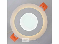 50 x led paneel – warm wit / koud wit – 6w (3w + 3w) – aan/uit - afbeelding 2 van  6